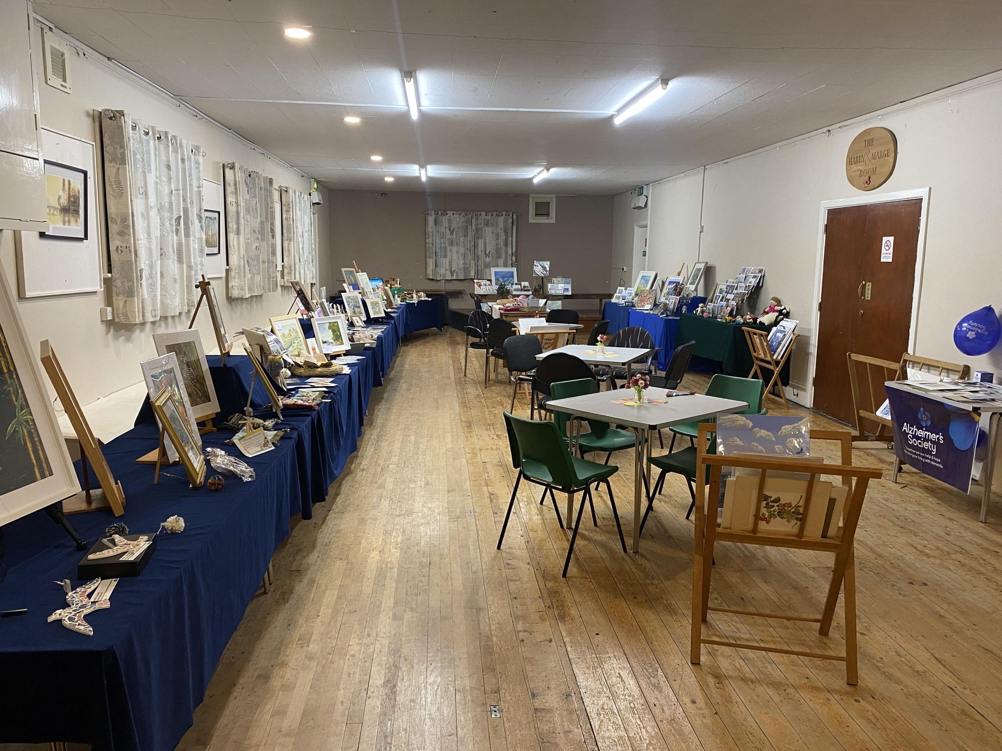 Main hall set up for an exhibition